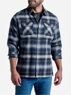 KUHL DILLINGR™ FLANNEL
Blue Black Gray Plaid Flannel Shirt